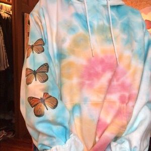 Tie-Dye Butterfly Hoodie